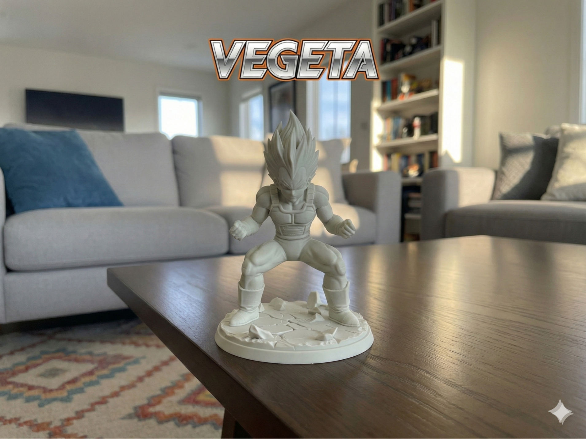 Custom Vegeta Base Form Statue DBZ