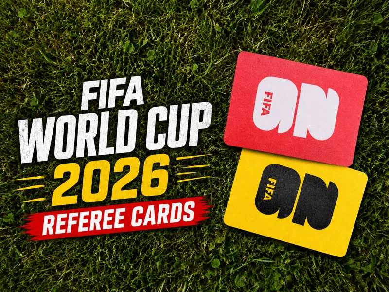 World Cup 2026 Referee Cards – Red & Yellow Card