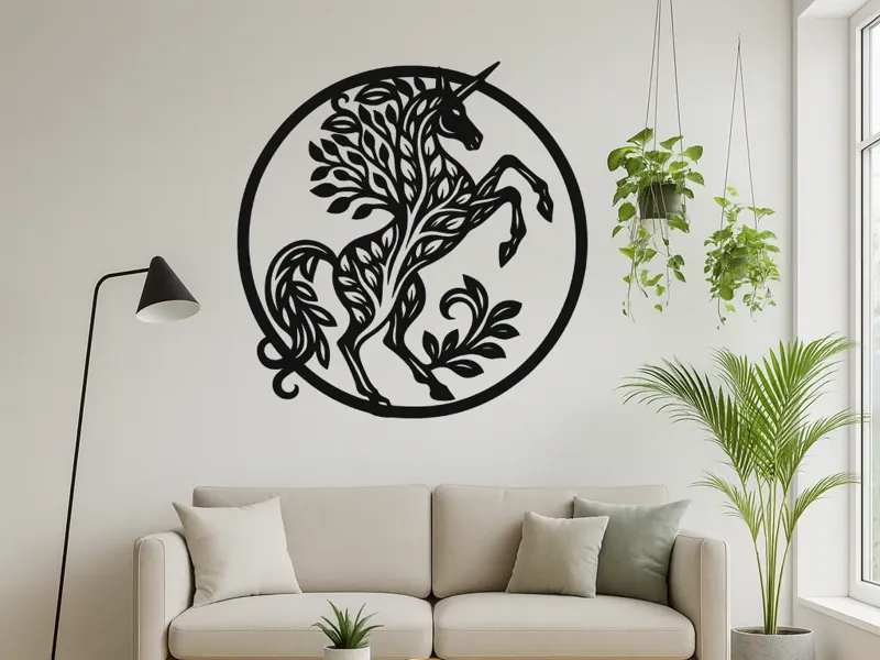 Décoration murale - Licorne des bois enchantés