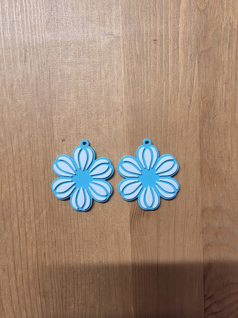 flower earrings view 2