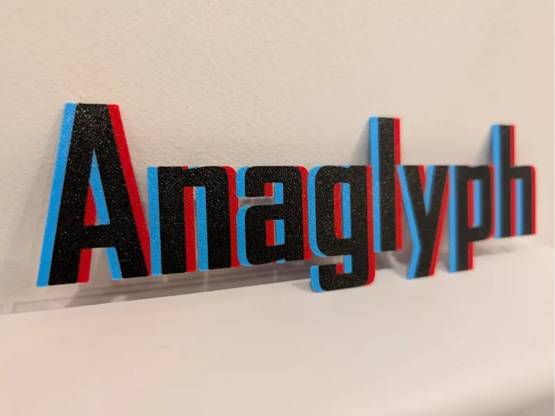 Anaglyph Lettering