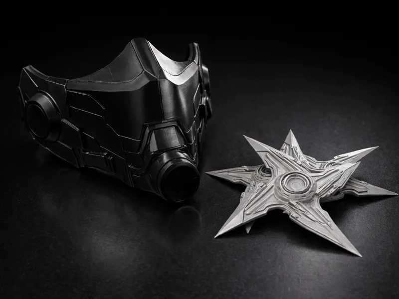 Cybernetic Ninja Mask and Stars