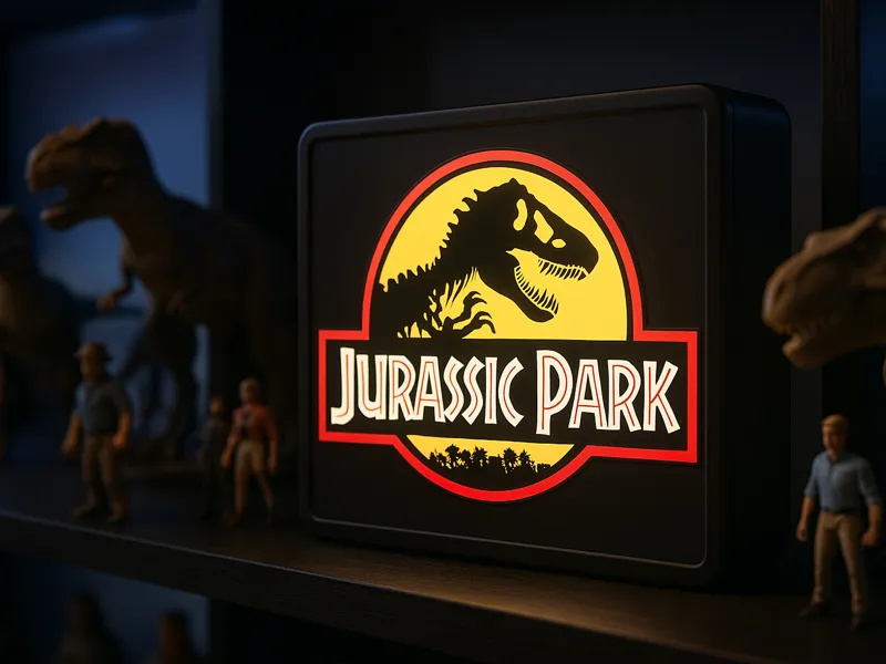 Jurassic Park Vintage Film Light Box