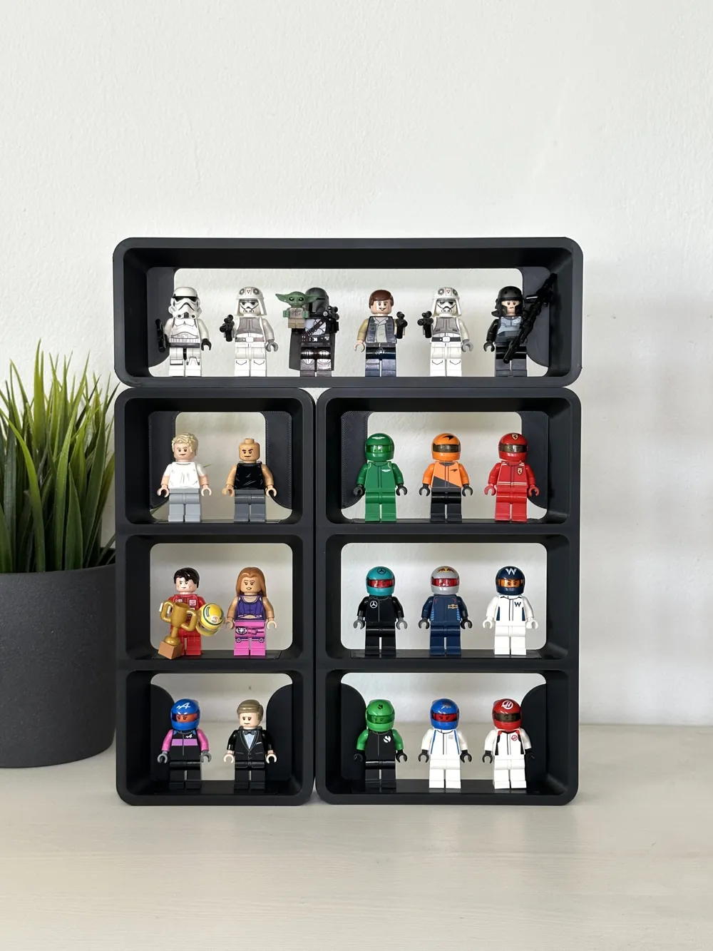 Modular BRICK Minifigures Display - Free 3D Print Model - MakerWorld
