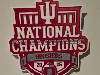 indiana hoosiers national champion logo led plaque