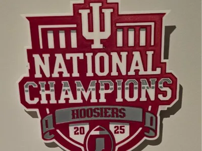 indiana hoosiers national champion logo led plaque