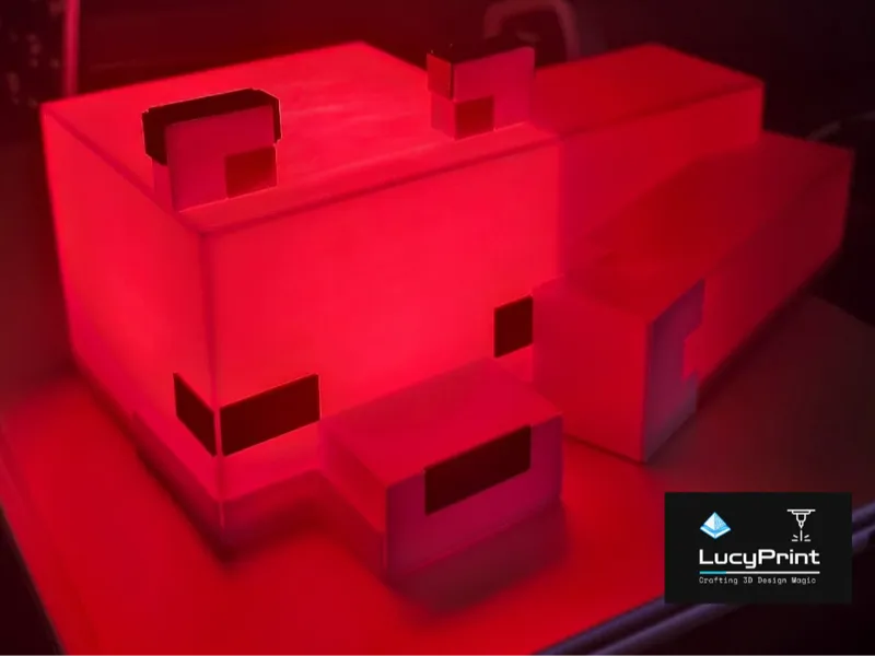 Minecraft Fox 3D Lightbox