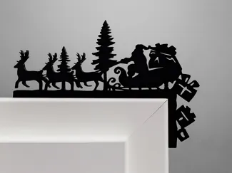 Christmas Door Decoration – Reindeer Silhouette