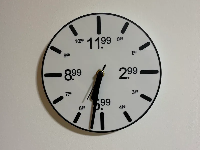 Discount Clock – Now Only 11.99! 