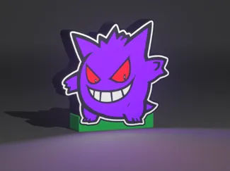 Gengar Pokemon Lightbox - Armanocrazia Creation