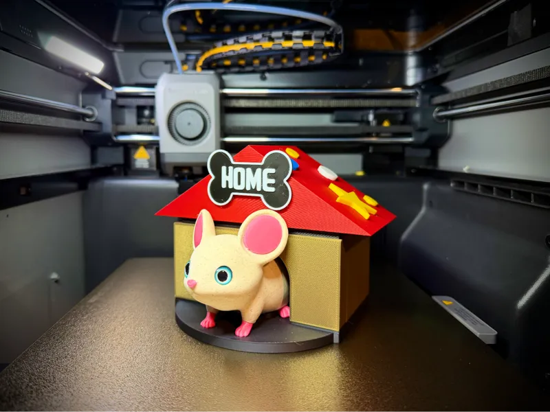 Magnetic Mouse House – Easy Assembly, No AMS 