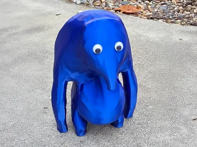 Blue Blob Dude (Googly Eyes Optional)
