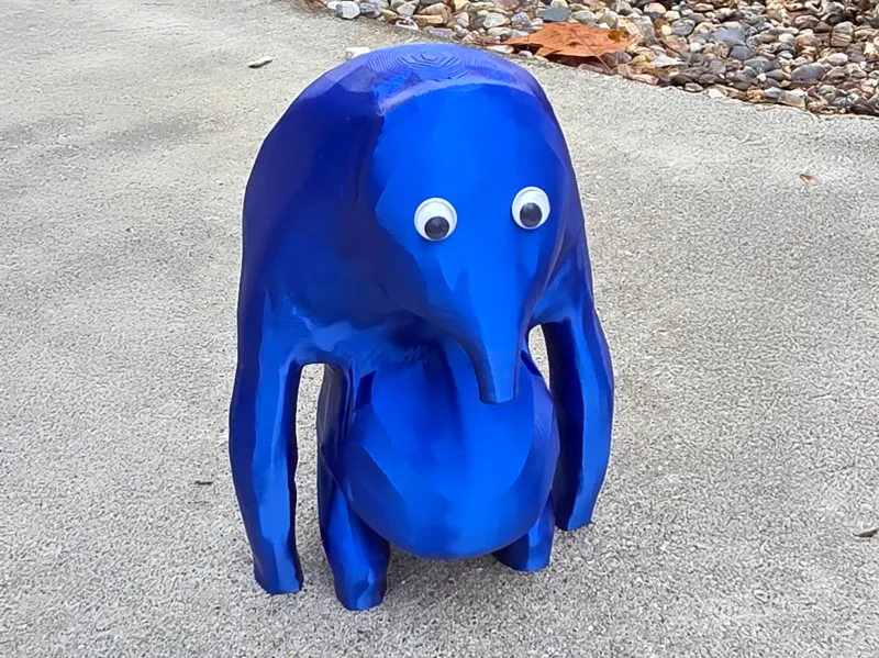 Blue Blob Dude (Googly Eyes Optional)