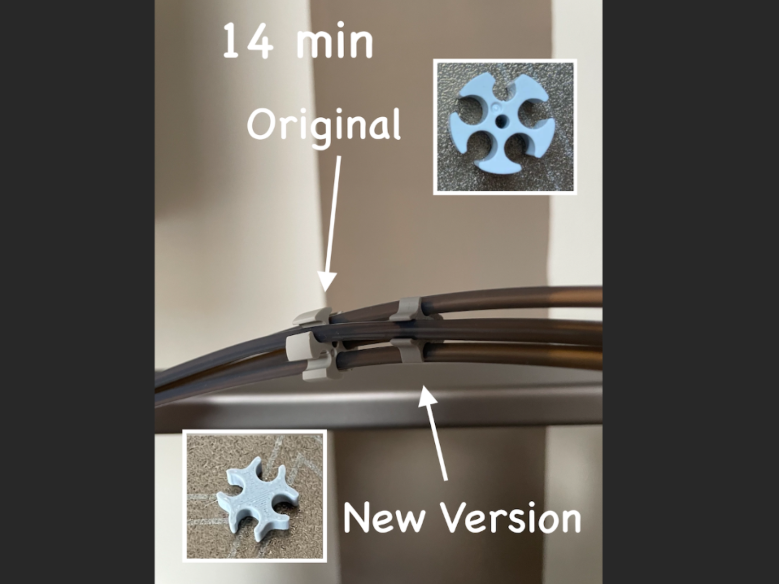 A1 AMS Lite Tube Clip PTFE Connector Bowden 