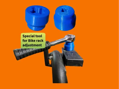 Special bike rack 1/4" adapter