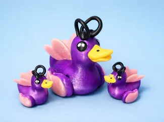 Cute Butterfly duck with articulating wings