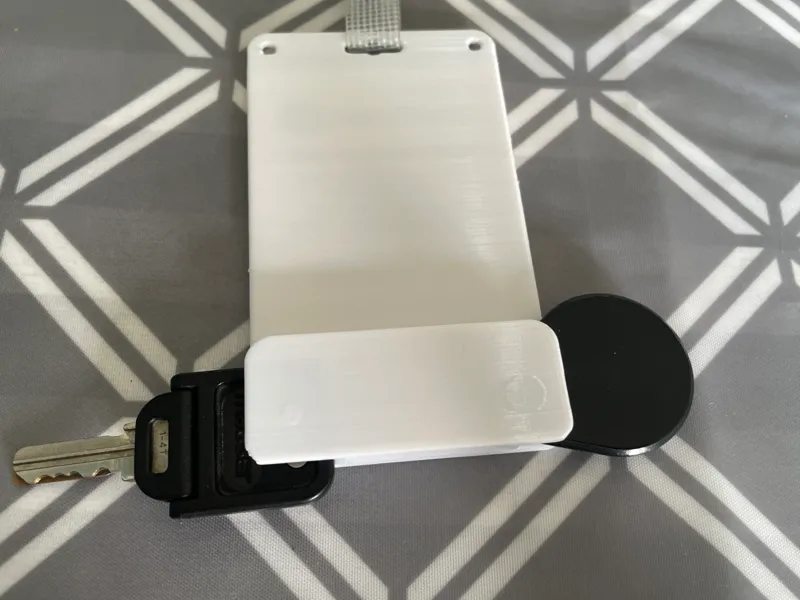 ID Badge Card Holder with RFID Chip compartment