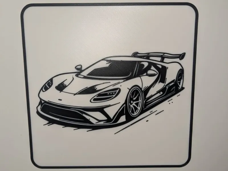 Wall Art: Supersportcar in a frame