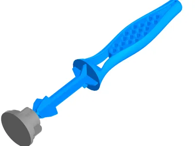 Handle for a lint roller