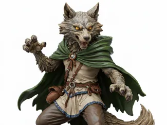 Anthropomorphic Fairy-Tale Wolf