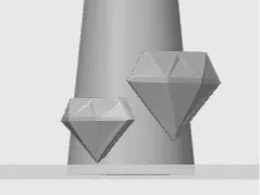 2 tone diamond cone