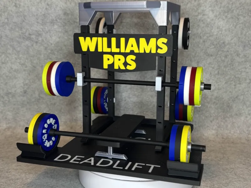 Personalized Mini Power Rack PR Tracker | Mini Gym
