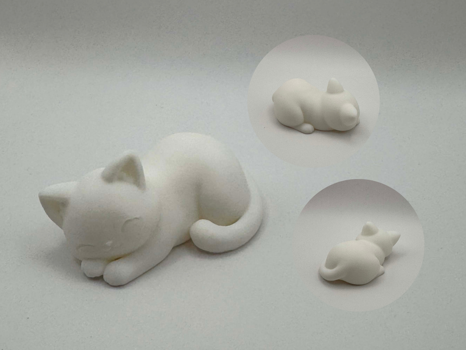 Sleepy Curl Cat – cozy resting kitty