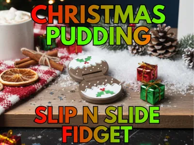 Christmas Pudding Slip & Slide Fidget Festive Toy
