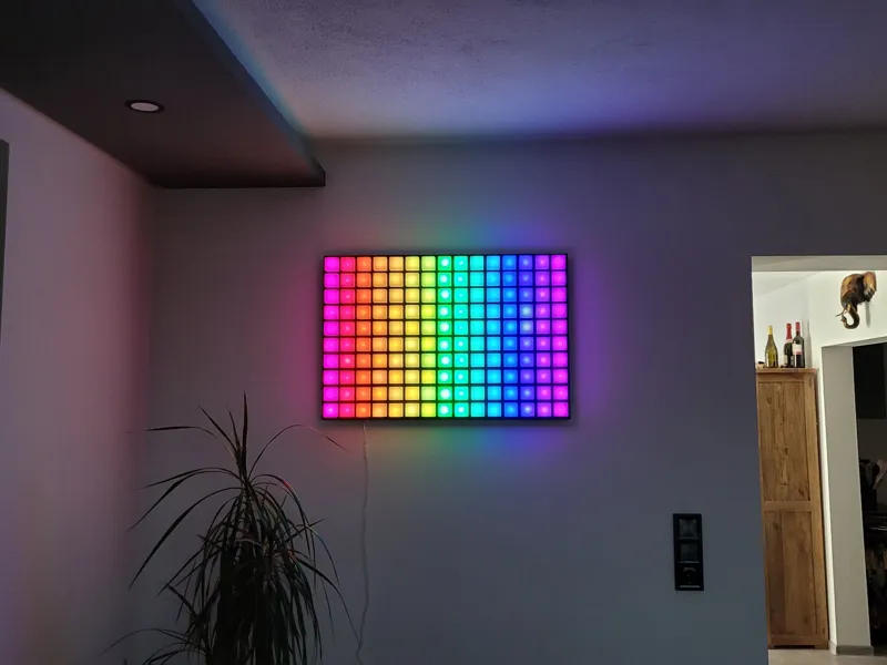 LED Wandpanel Matrix WLED Soundreaktiv Modular