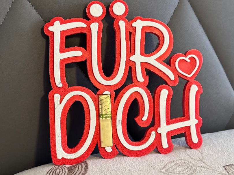 „Für Dich“ Merci-Halter –  Valentinstags-Geschenk