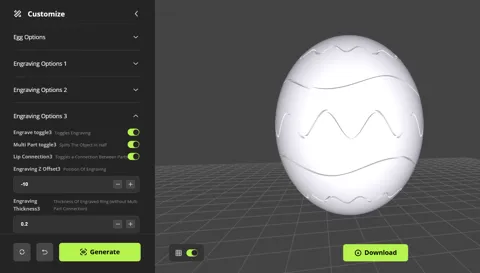 Make Your Own Easter Egg! (Keychain/Earring) view 2