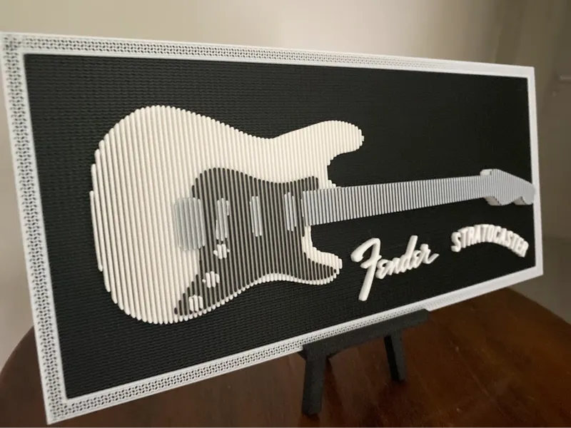 layered fender stratocaster 