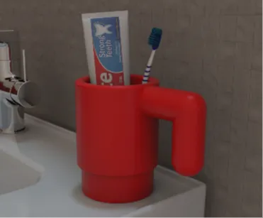 Plastic Brick Cup