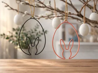 Easter bunny ornament |  Easter bouquet