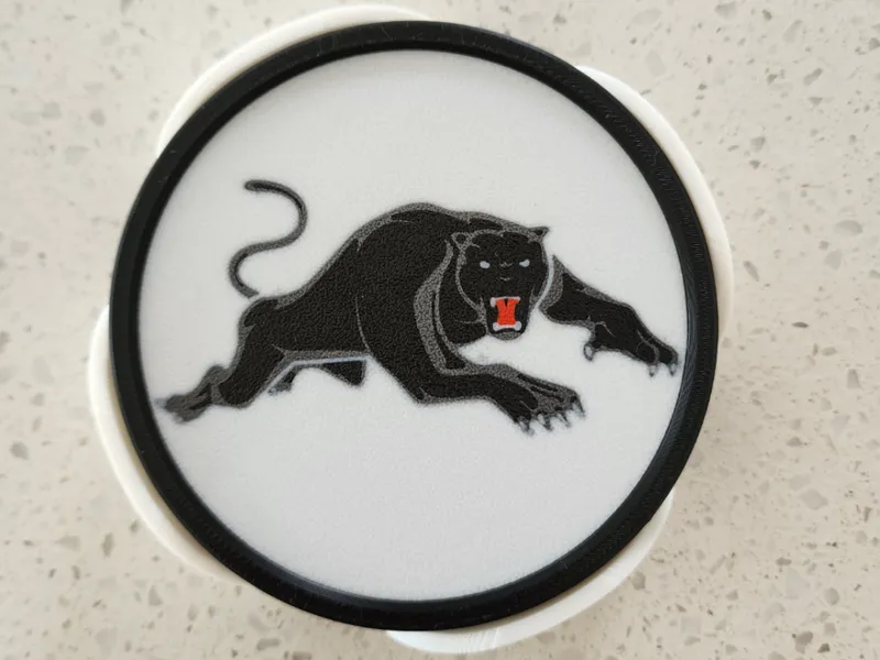 NRL Panthers Coasters (Fits Footy Field Tray)