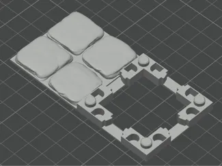 Dungeon Stone Magnetic 2x2 (Pressure-Fit Design)