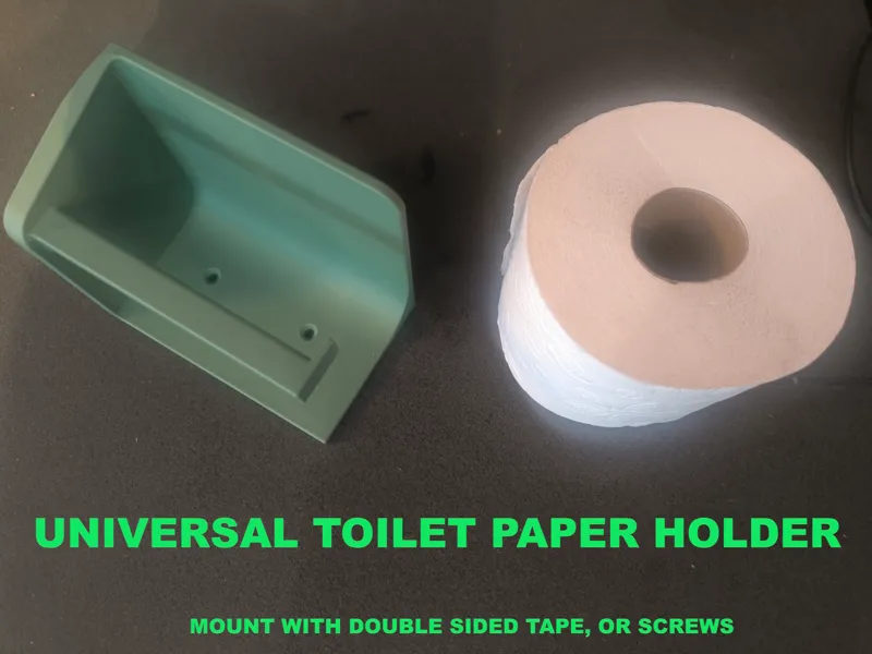 Universal toilet paper holder