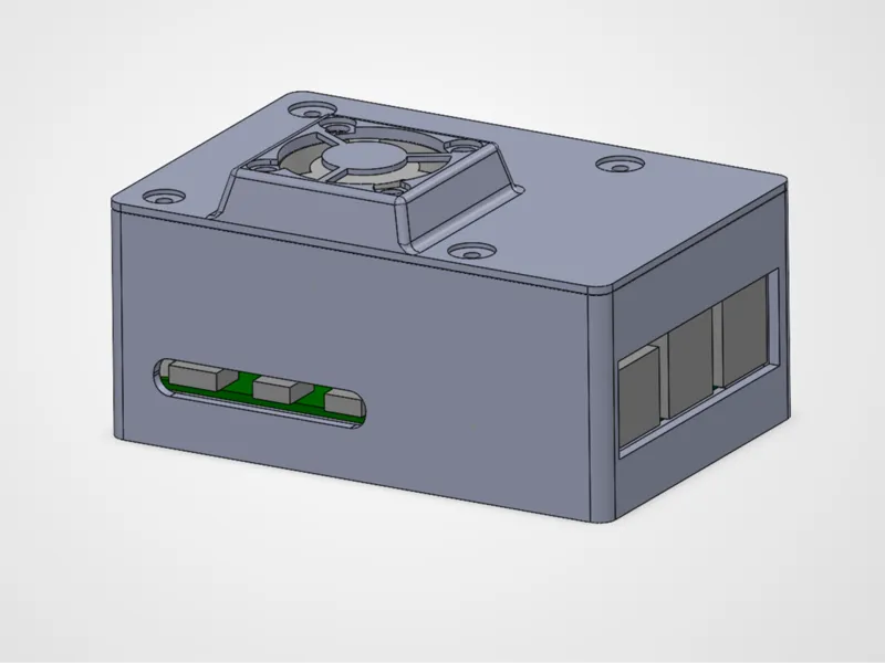 Compact Pi 5 case with Geekworm X1001 NVME Shield