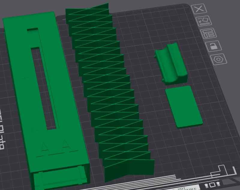 AA Battery Magazine Style Dispenser