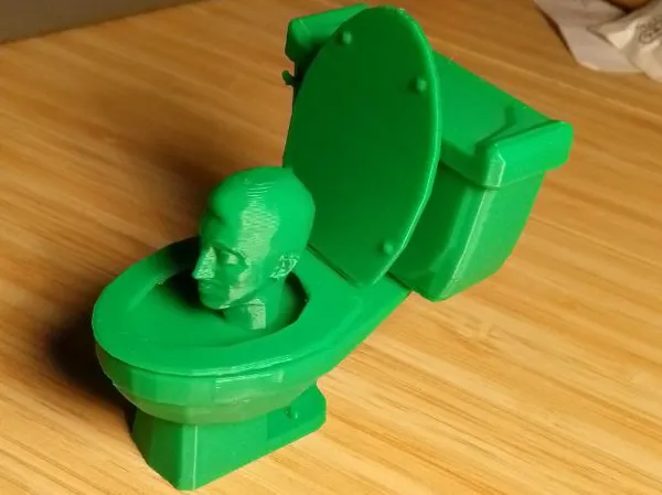 Figurine Skibidi Toilette — visage alternatif