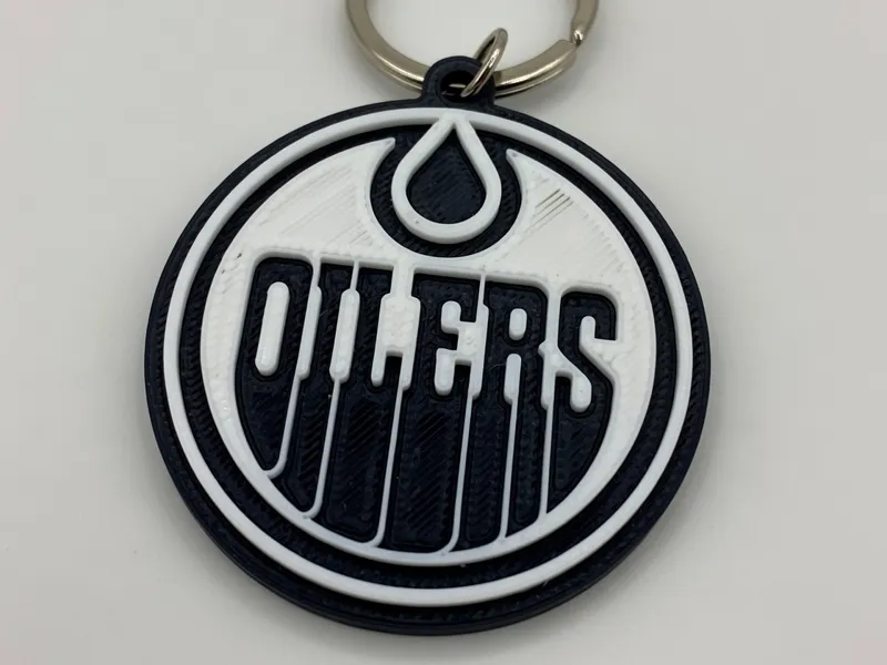 Edmonton Oilers keychain