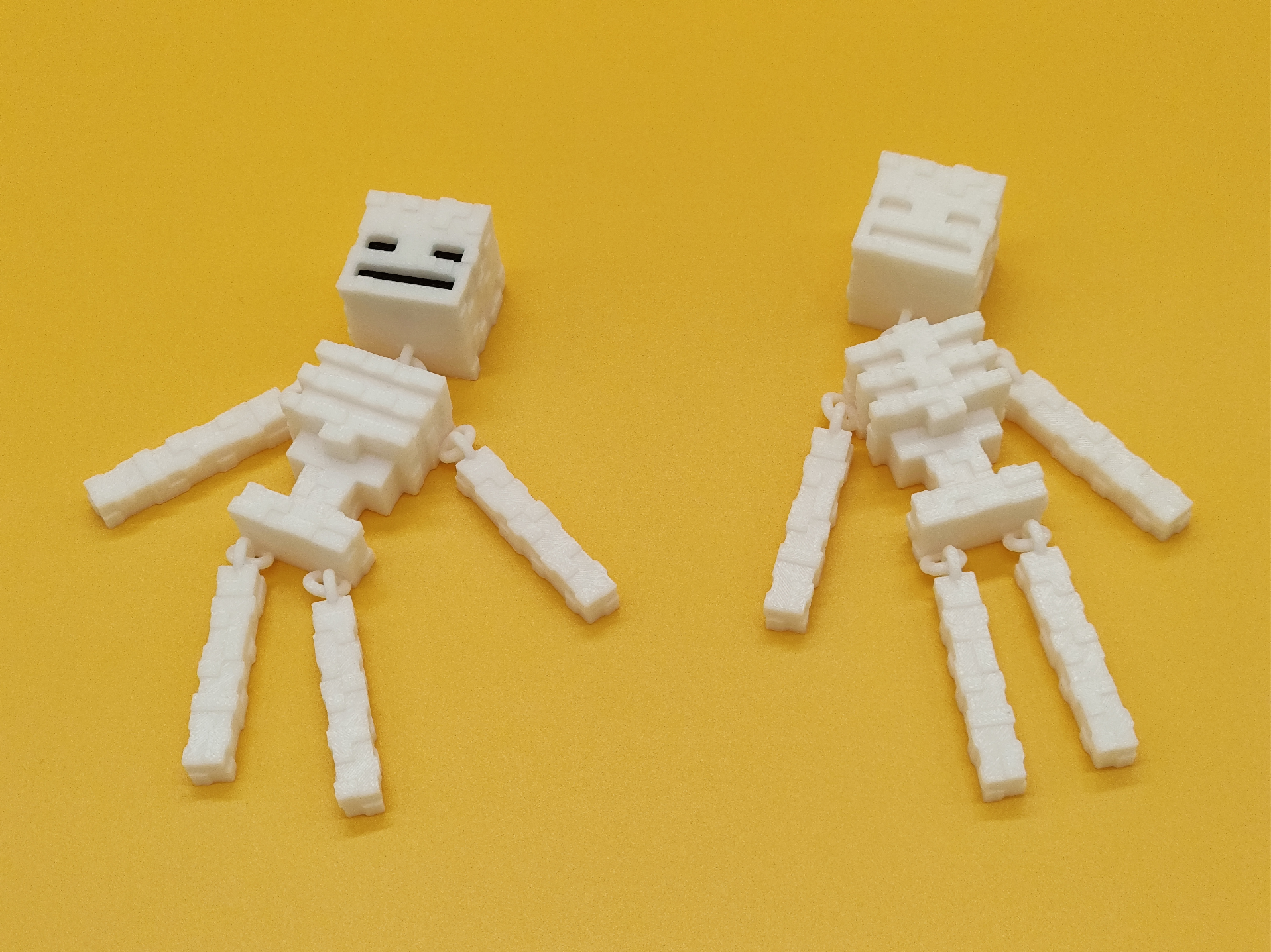 Articulated Minecraft Skeleton - Print in Place