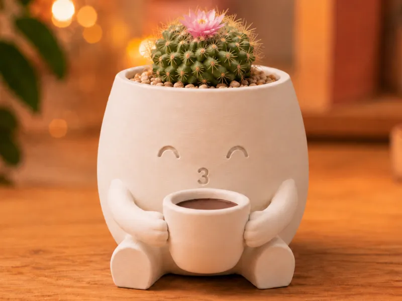 "Cuppa" Coffee Planter - Cute Decor