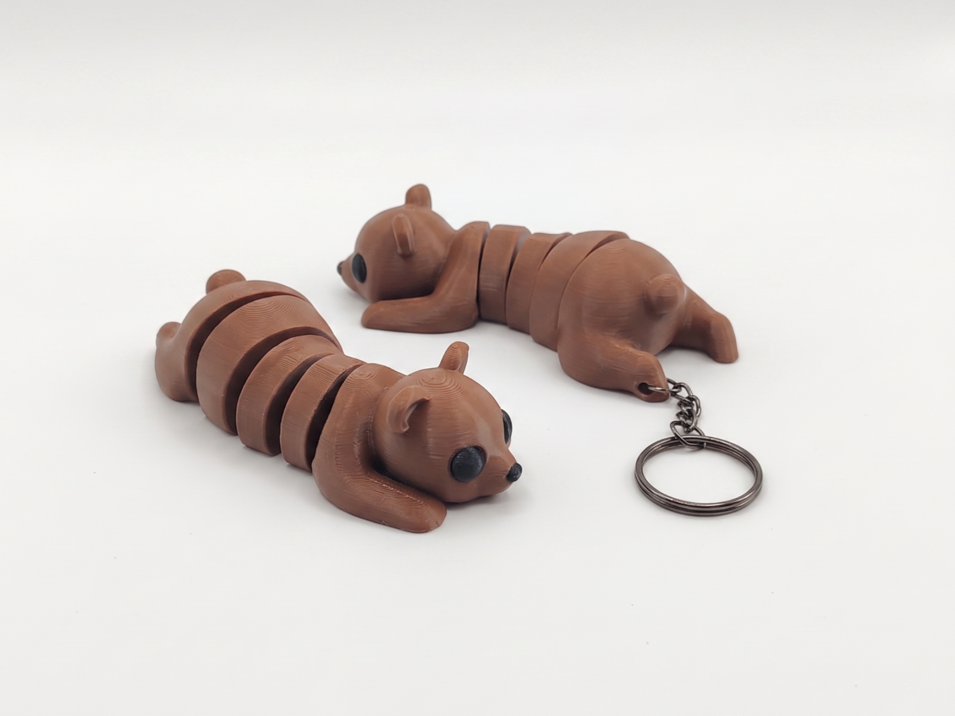 Cute Flexi Bear + Keychain