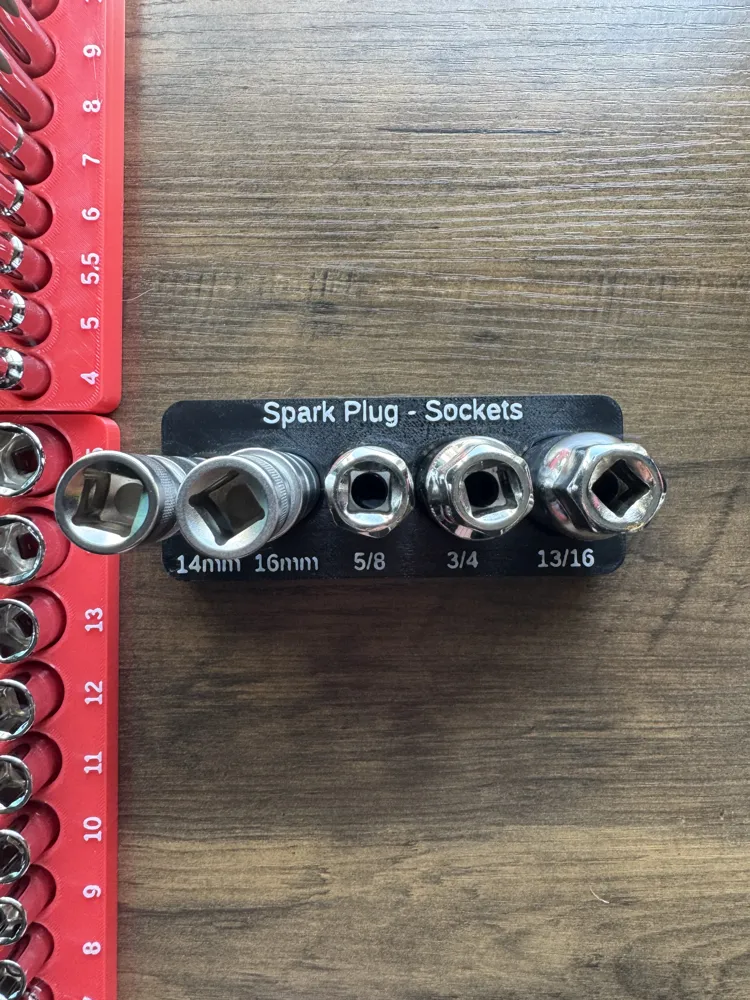 Metric and Standard Spark Plug Socket Holder - Free 3D Print Model ...