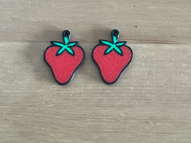strawberry earrings