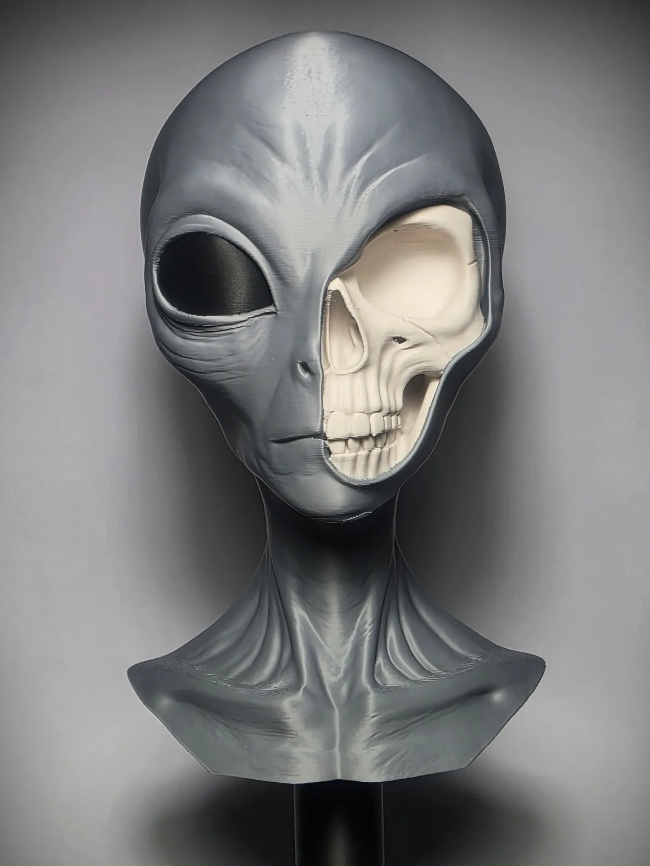 Grey Alien Bust view 3
