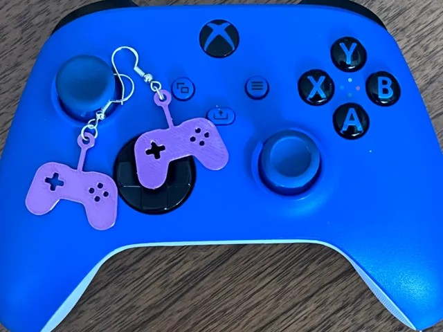 Gamer Controller Earrings - Quick Print, No AMS