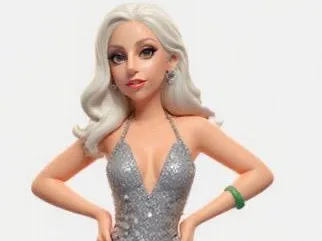 Figurine Lady Gaga aux Grammy Awards