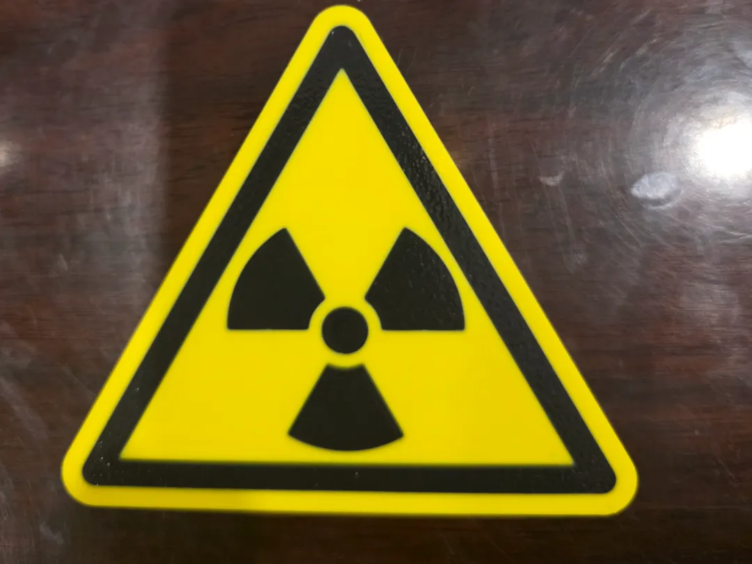 Radioactive Radiation Sign W003 DIN EN ISO 7010 - Free 3D Print Model ...